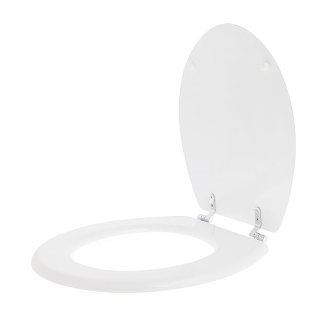 Plain White Toilet Seat