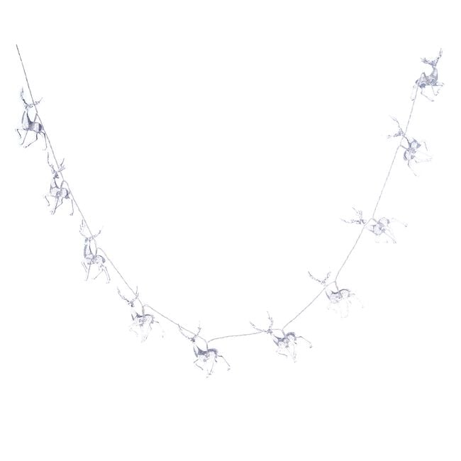 10 Warm White Reindeer String Lights