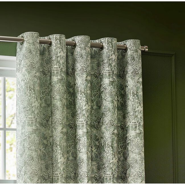 WYLDER BENGAL SAGE  90x72 Curtain
