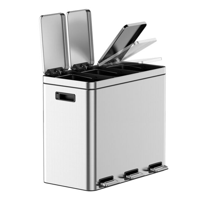 60L Triple Recycling Bin