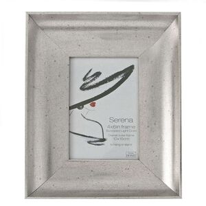4X6 SERENA AGED SILVER Photo Frame