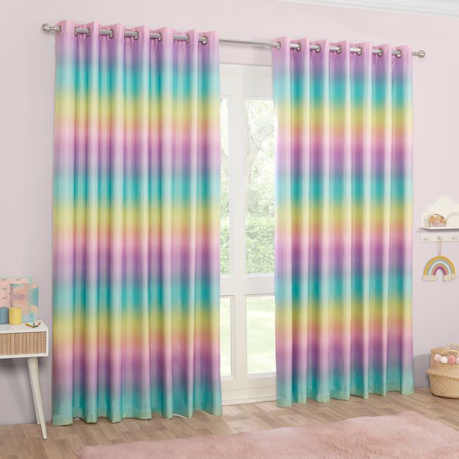 BLACKOUT & THERMAL RAINBOW SKY MULTI 90x90 Curtain