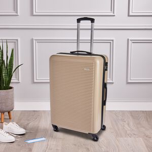Large Lightweight Hardshell Luggage - Champagne