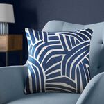OVERLAP GEO NAVY 45x45 Cushion