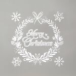 Christmas Silver Glitter Stickers