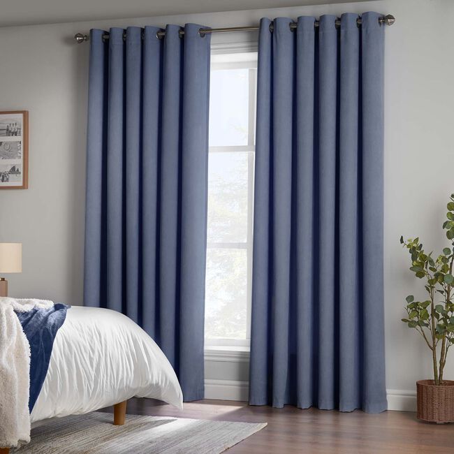 DIM OUT CORDED  CORNFLOWER BLUE 66x72 Curtain
