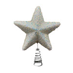 White Glitter 25cm Tree Topper