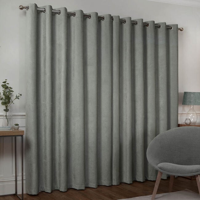 BLACKOUT & THERMAL TEXTURED DUCK EGG 66x72 Curtain
