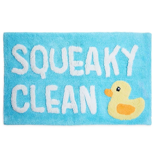 Squeaky Duck Tufted Bath Mat 50cm x 80cm
