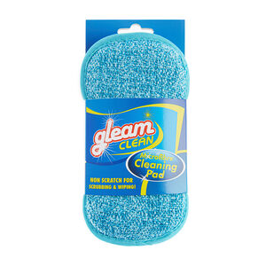 Gleam Clean Microfibre Cleaning Pad - Blue