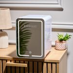 Nordhaus White Mirrored 4L Mini Fridge