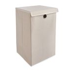 Tweed Beige Foldable Laundry Hamper