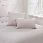 Quilted Hotel Velvet Cushion 30cm x 50cm - Blush