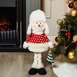 Snowman Standing with Winter Hat
