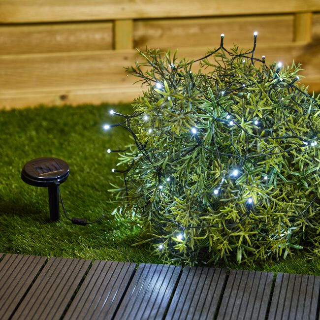 50 LED Solar String Lights - White