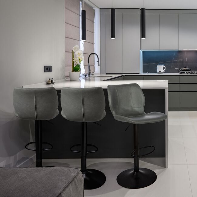 Kerr Bar Stool Charcoal