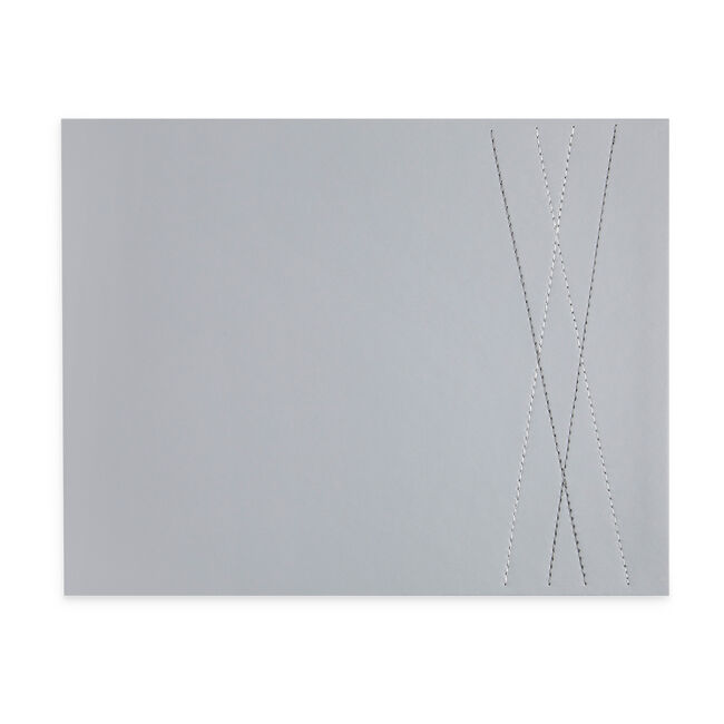 Reversible Leather Diamond Placemats 4 Pack - Grey