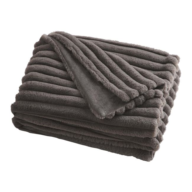 MORRITZ CHARCOAL 130x180CM Throw