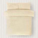 DOUBLE DUVET COVER Teddy Plush Ivory