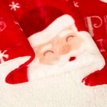 Ruane Snowy Santa Sherpa Throw 127cm x 152cm 