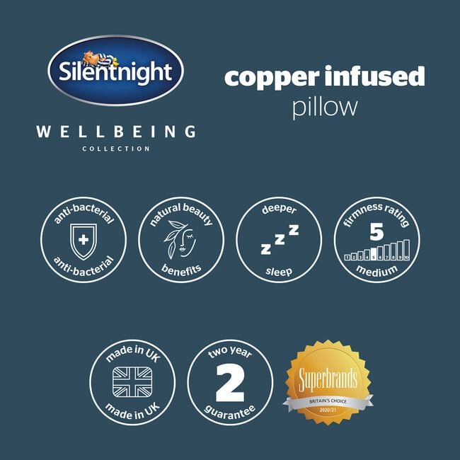 Silentnight Well-Being Copper Pillow