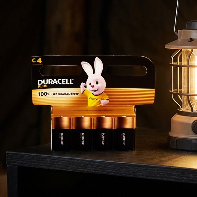 Duracell Plus C Batteries 4 Pack