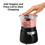 Hamilton Beach Stack & Press Glass Bowl Chopper