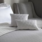 Quilted Hotel Velvet Cushion 45cm x 45cm - Grey