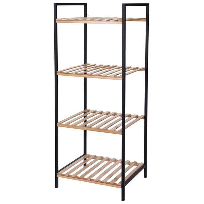 Four Layer Bamboo Bathroom Rack
