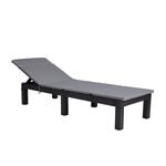 Reclining Sun Lounger with Grey Cushion