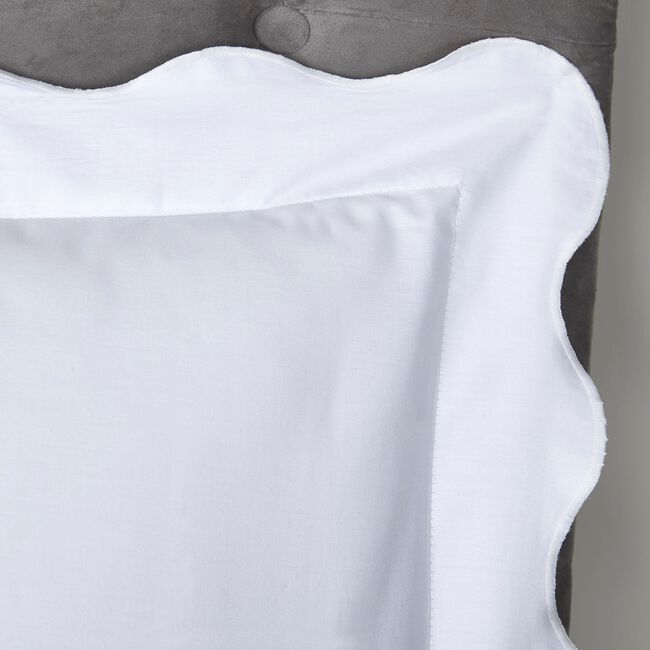DOUBLE DUVET COVER Appletree Scallop Edge White