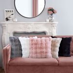 LUXE FAUX FUR WHITE 45x45 Cushion