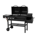 Mastercook Dual Function Gas & Charcoal Smoker BBQ