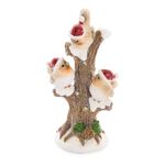 Christmas Robin On Snowy Tree decoration