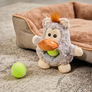 Gorilla Plush Dog Toy With Tennis Ball