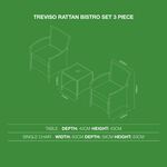 Treviso Rattan Bistro Set 3 Piece