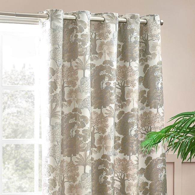 WYLDER WOODLANDS NATURAL  90x90 Curtain