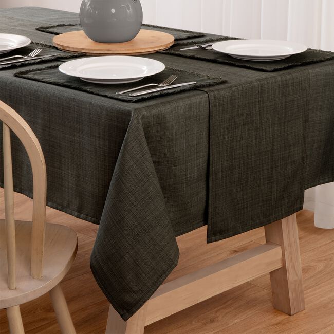WOVEN WATERPROOF Grey 160x230cm Tablecloth 