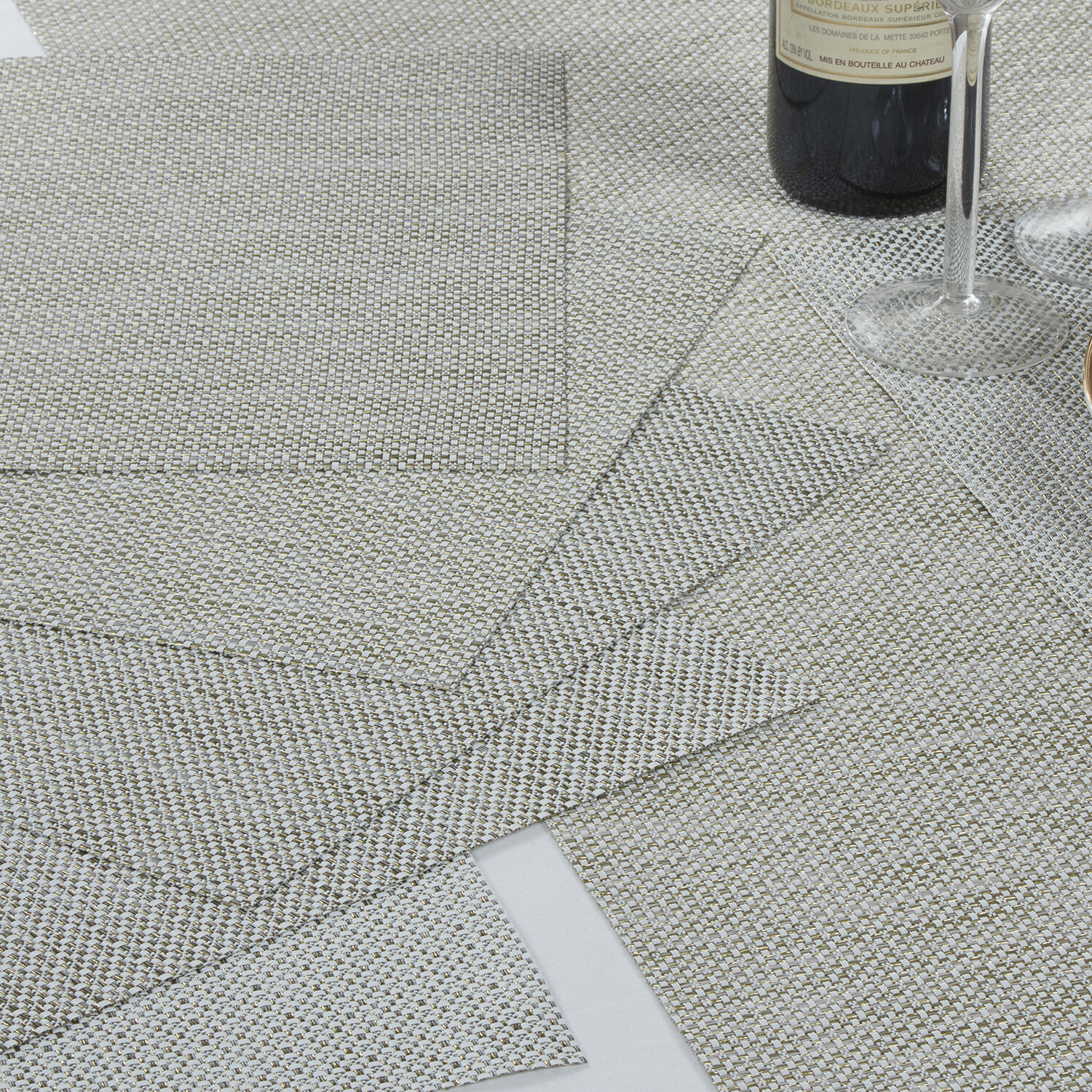 Interlaced Glimmer Placemat Cream Home Store + More