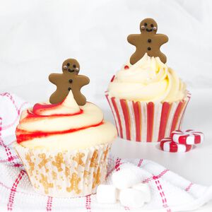 Happy Gingerbread Edible Cake Toppers
