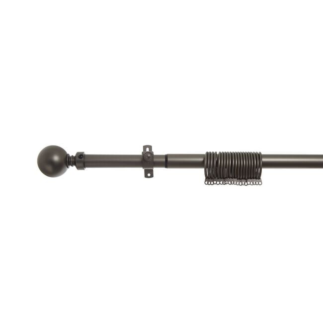 Extendable Curtain Pole with Ball end 120-210cm
