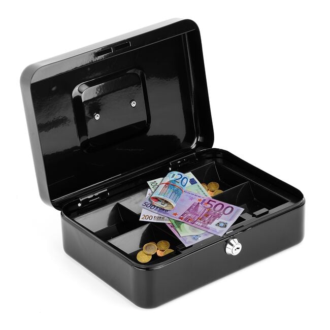 Cash Box Safe Black