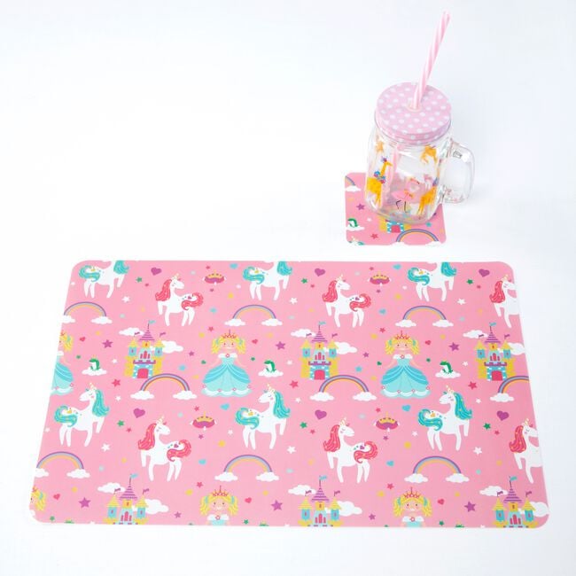 Rainbow Kingdom 6 Pack Placemats & Coasters