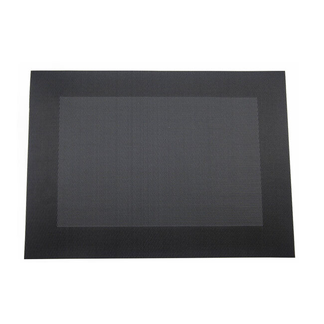 Netted Oxford Placemat - Black