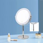 VISAGE LED CHROME 5X EXTENDABLE Cosmetic Mirror
