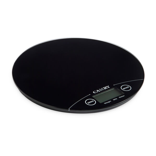 Camry Black Round Digital Kitchen Scale