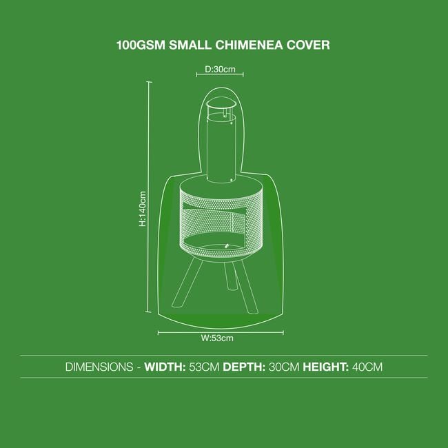 100GSM Small Chimenea Cover