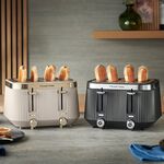 RUSSELL HOBBS BRONTE BLACK 4 Slice Toaster