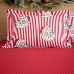 Candy Stripe Santa Oxford Pillowcase Pair