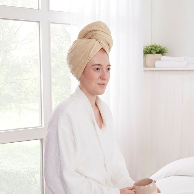 TURKISH COTTON SUPERSOFT NATURAL Hair Wrap